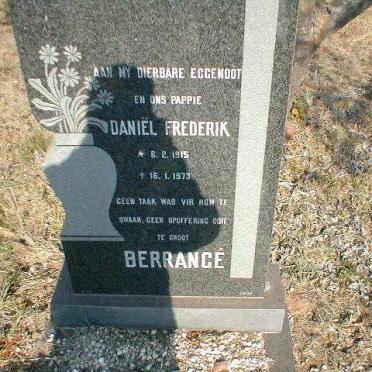BERRANGE Daniel Frederik 1915-1973