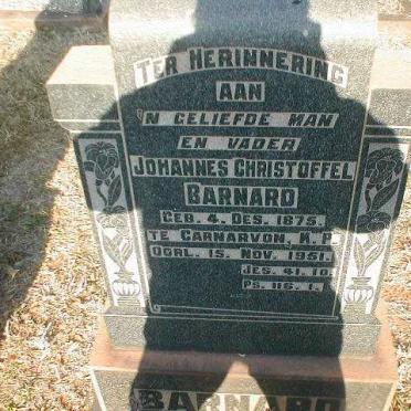 BARNARD Johannes Christoffel 1875-1951