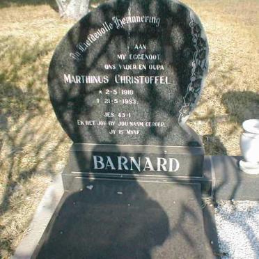 BARNARD Marthinus Christoffel 1916-1983