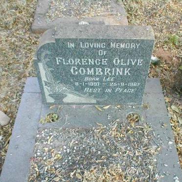 COMBRINK Florence Olive nee LEE 1897-1967