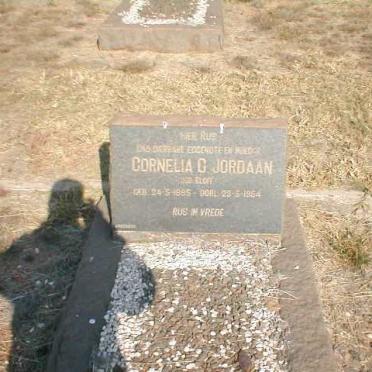 JORDAAN Cornelia C. nee ELOFF 1885-1954