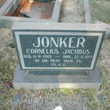 JONKER Cornelius Jacobus 1903-1977