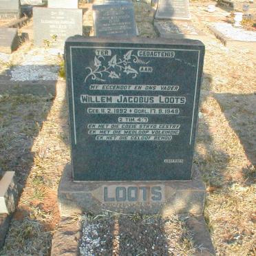 LOOTS Willem Jacobus 1892-1948