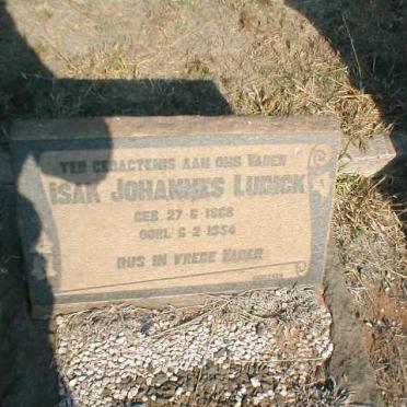 LUDICK Isak Johannes 1868-1954