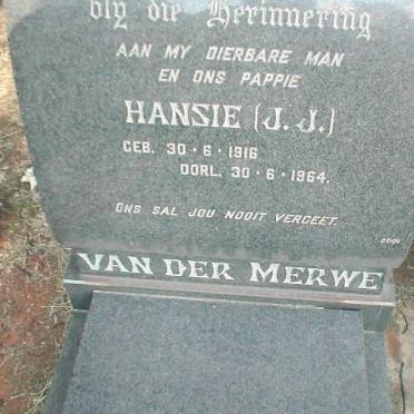 MERWE J.J., van der 1916-1964
