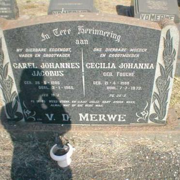 MERWE Carel Johannes Jacobus, van der 1905-1965 &amp; Cecilia Johanna FOUCHE 1908-1972