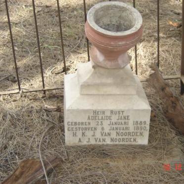 NOORDEN Adelaide Jane, van 1889-1890