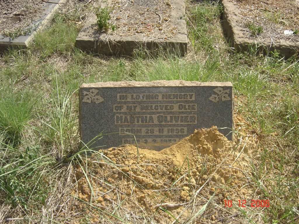 OLIVIER Martha 1896-1952