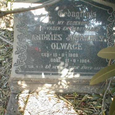 OLWAGE Andries Johannes 1888-1964