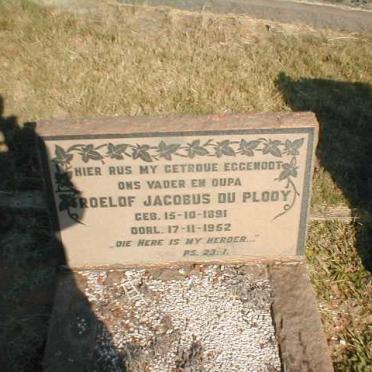 PLOOY Roelof Jacobus, du 1891-1952