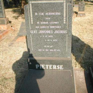 PIETERSE Gert Johannes Jacobus 1889-1972