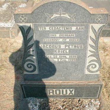 ROUX Jacobus Petrus Kriel 1898-1955