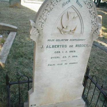 RIDDER J. Albertus, de 1869-1914