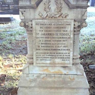 RIDDER Johannes, de 1833-1896