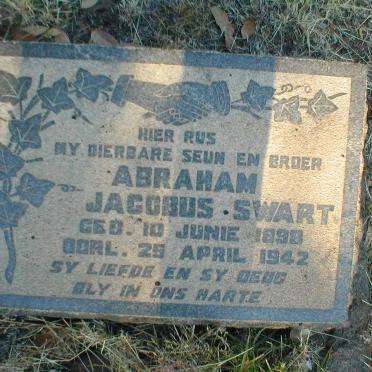 SWART Abraham Jacobus 1898-1942