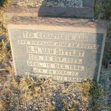 SITTERT N.H., van 1929-1946