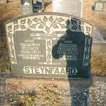 STEYNFAARD Johannes Christiaan 1890-1949 &amp; Stoffelina Christina MARAIS 1897-1954