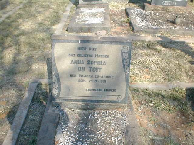 TOIT Anna Sophia, du nee VILJOEN 1886-1951