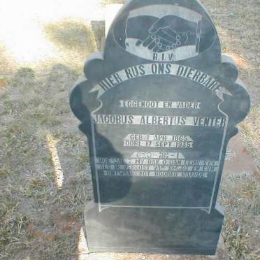 VENTER Jacobus Albertus 1865-1935
