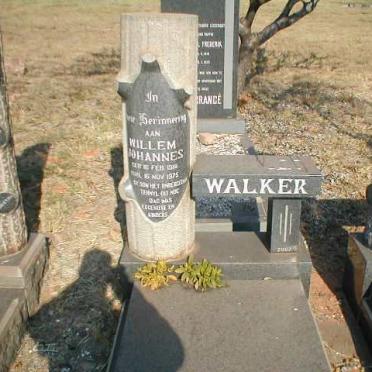 WALKER Willem Johannes 1919-1975