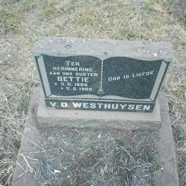 WESTHUYSEN Bettie, van der 1886-1968