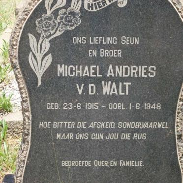WALT Micheal Andries, v.d. 1915-1948
