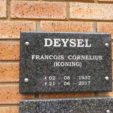 DEYSEL Francois Cornelius 1937-2017