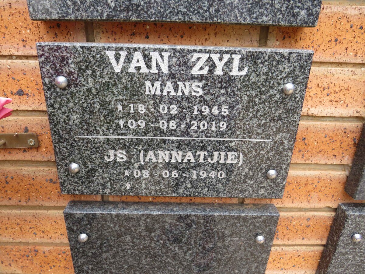 ZYL Mans, van 1945-2019 & J.S. 1940- 
