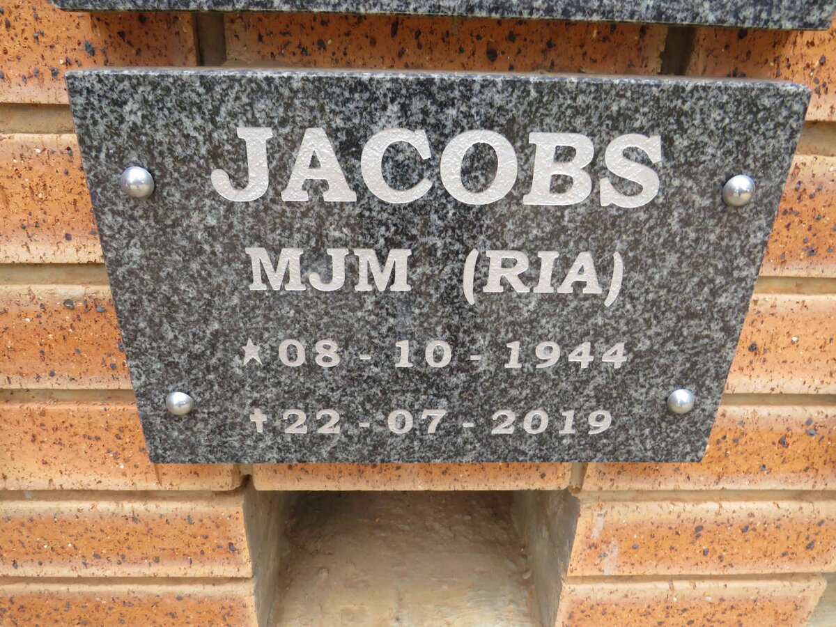 JACOBS M.J.M. 1944-2019