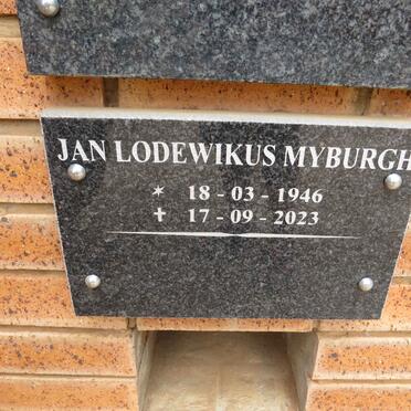 MYBURGH Jan Lodewikus 1946-2023