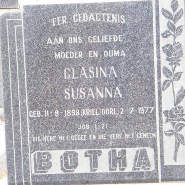 BOTHA Clasina Susanna nee KRIEL 1898-1977