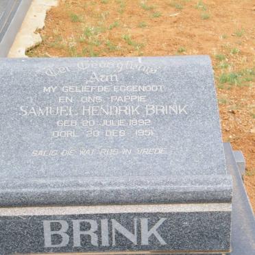 BRINK Samuel Hendrik 1892-1951