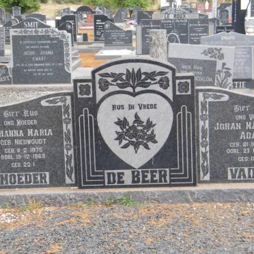 BEER Johan Mattheys Adam, de 1871-1967 &amp; Johanna Maria NIEUWOUDT 1875-1963