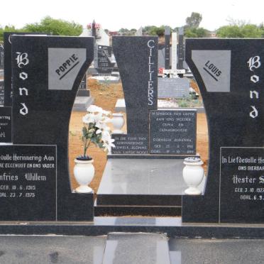 BOND Comfries Willem 1915-1975 &amp; Hester Susanna LE ROUX 1927-2005