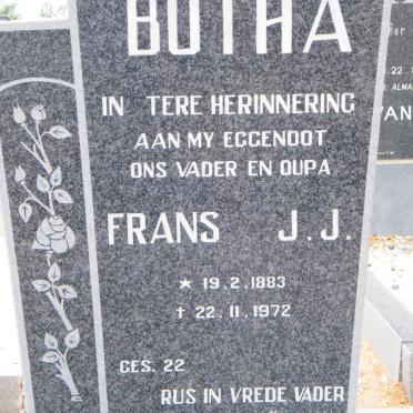 BOTHA Frans J.J. 1883-1972