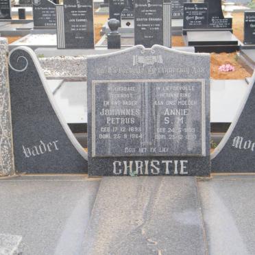 CHRISTIE Johannes Petrus 1893-1964 &amp; Annie S.M. 1899-1990