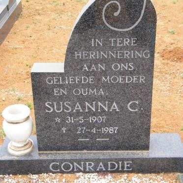 CONRADIE Susanna C. 1907-1987