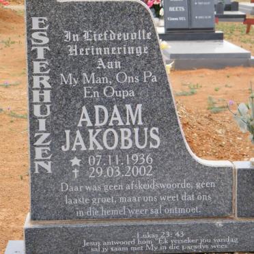 ESTHERHUIZEN Adam Jakobus 1936-2002