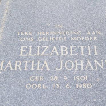GIANI Elizabeth Martha Johanna 1901-1980