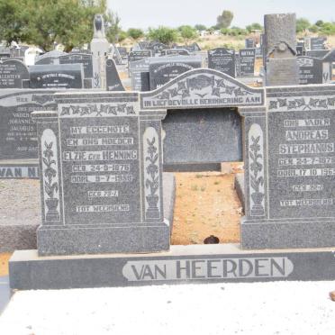 HEERDEN Andreas Stephanus, van 1875-1965 &amp; Elzie HENNING 1876-1958