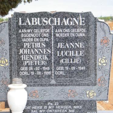 LABUSCHAGNE Petrus Johannes Hendrik 1948-1999 &amp; Jeanne Lucille 1949-