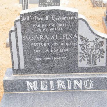MEIRING Susara Stefina nee PRETORIUS 1937-1969