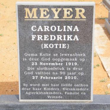 MEYER Carolina Fredrika 1919-2010