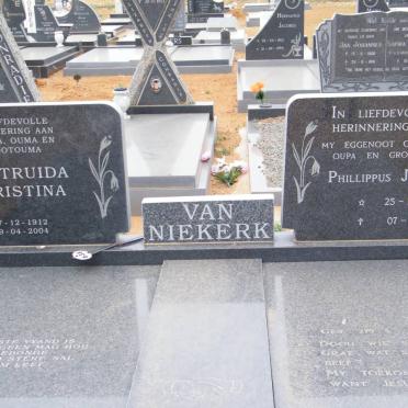 NIEKERK Phillippus Jacobus, van 1905-1991 &amp; Gertruida Christina 1912-2004