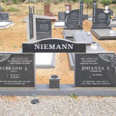 NIEMANN Sybrand J. 1912-1997 &amp; Johanna E. 1918-