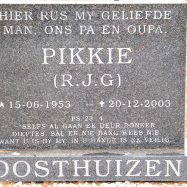 OOSTHUIZEN R.J.G. 1953-2003