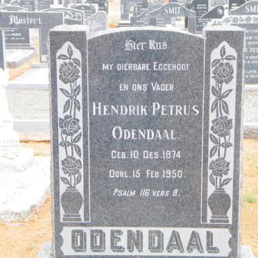 ODENDAAL Hendrik Petrus 1874-1950