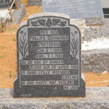 PRETORIUS Phillips Gerhardus 1952-1952