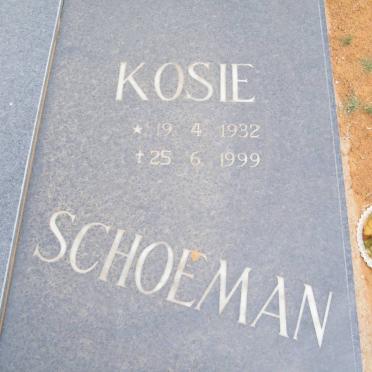 SCHOEMAN Freek 1932-1986 :: SCHOEMAN Kosie 1932-1999
