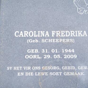 SWANEPOEL Hendrik Fredrika Jacobus 1940-2001 &amp; Carolina Fredrika SCHEEPERS 1944-2009